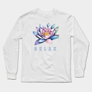 Lotus Flower Relax Long Sleeve T-Shirt